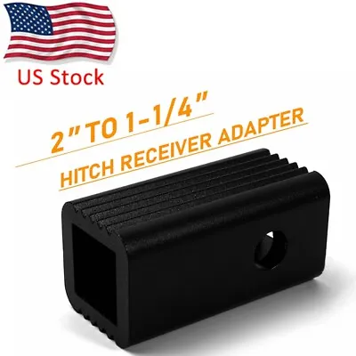 2  To 1-1/4  Trailer Hitch Reducer Receiver Insert Sleeve Adapter Converter US • $14.90