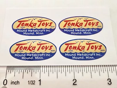 Tonka Logo Sticker 1947 To 1955 Vintage Oval Vinyl Decals • $4.99