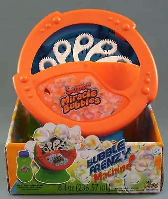 Bubble Frenzy Machine With Bubbles Super Miracle Bubbles Battery Operated NEW • $24.99