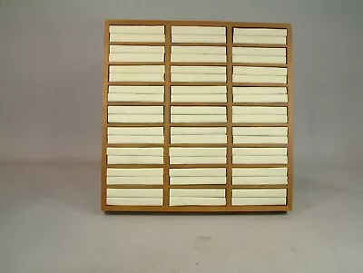 Solid Wood Vintage Jewelry Ring Display For 100 Rings Brooches Etc WOW! • $35