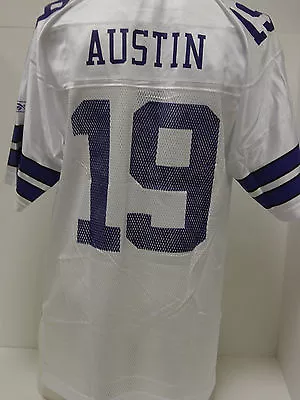 Mens Reebok Cowboys Miles Austin #19 White Jersey NFL Football Equipment Sz 2XL • $39.99