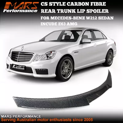 CS Carbon Rear Trunk Lip Spoiler Bodykit For Mecedes EClass W212 Sedan & E63 AMG • $399.99
