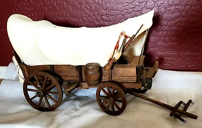 $399.99 • Buy Vintage Handmade Wooden Conestoga Western Covered Wagon - Tabletop Size