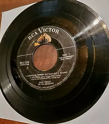 Lonesome Cowboy Mean Woman Blues Elvis Presley RPM EP 1957 RCA Loving You Movie • $5.99