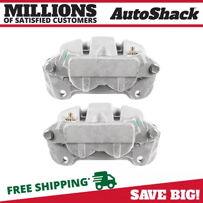 Front Brake Calipers With Bracket Pair For 2005-2010 2012-2014 Ford Mustang 3.7L • $119.98