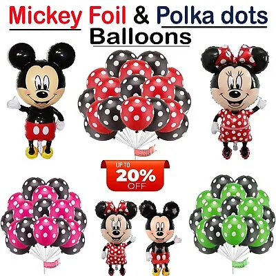 Mickey Minnie Mouse Theme Birthday Party Foil Air Fill Balloon UK Seller • £1.68