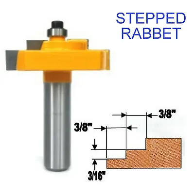 1 PC 1/2 SH Picture Frame Stepped Rabbet Molding Router Bit Sct-888 • $12.50