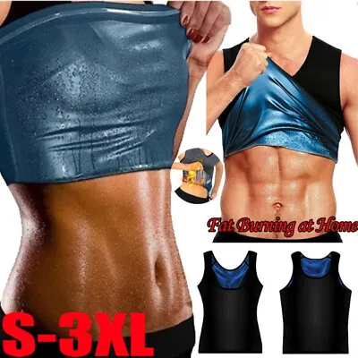 $9.79 • Buy Men&Women Sweat Sauna Vest Fat Burning Abdomen Trainer Weight Loss Body Shaper
