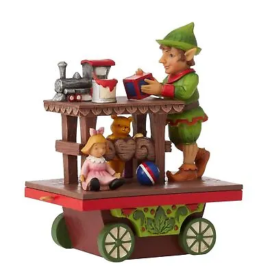 $63.19 • Buy Jim Shore Heartwood Creek: Elf With Toys Train Car Figurine 6011894