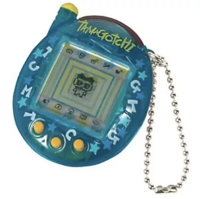 RARE Tamagotchi V3 Translucent Blue Stars Europe English 2004 • £120