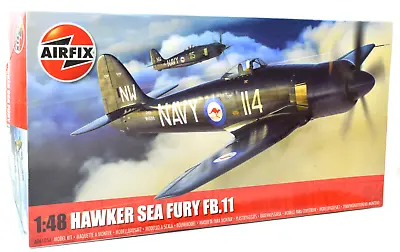 Airfix Hawker Sea Fury FB.II 1:48 Scale Plastic Model Airplane A06105A • $35.99