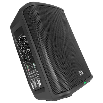 Powered 8 Inch Portable Compact PA Speaker Rechargeable Battery All-In-One PA • $226.99