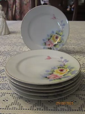 Set Of 6 Salad / Dessert Plates Vintage  China Occupied Japan 7 1/2  Diameter • $19.95