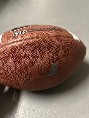 University Of Miami Hurricanes Canes GAME USED Nike 3005 Football • $160