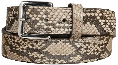 Natural Python Skin Exotic Belt Quality USA Handcrafted • $199.99