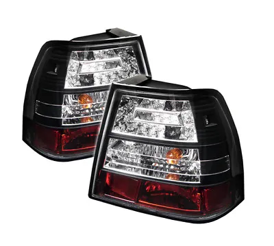 Volkswagen 99-04 Jetta MK4 Black LED Tail Brake Lights Sedan GLI GLX GLS GL TDI • $180.80