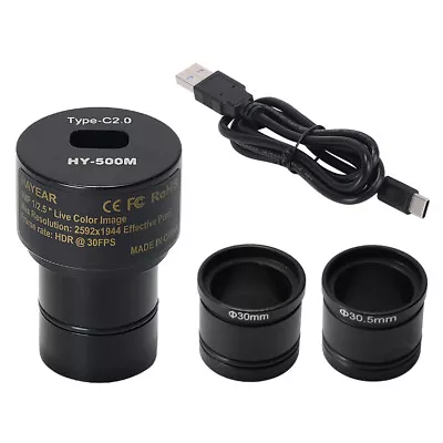 5MP CMOS USB2.0 Microscope Camera Digital Electronic Eyepiece Free Driver W4R0 • $51.30