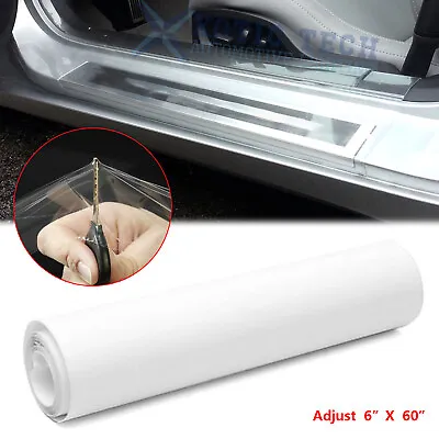 Universal Clear Door Sill Edge Paint Protection Vinyl Cover Film Sheet 6'' X 60  • $7.95