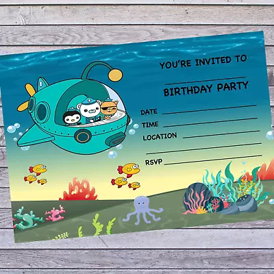 £2.99 • Buy 10 Octonauts Birthday Party Invitations