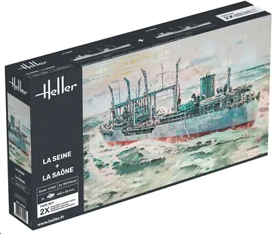 Heller 1:400 Scale Model Kit La Seine & LA Saone Twinset HEL85050 • $37.11