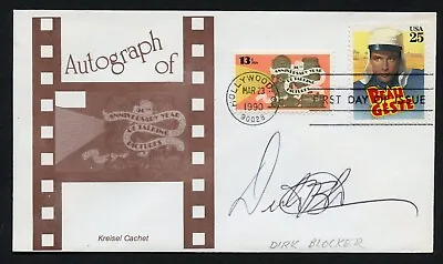 Dirk Blocker Signed Autograph Auto Actor Baa Baa Black Sheep First Day Cover • $25.20