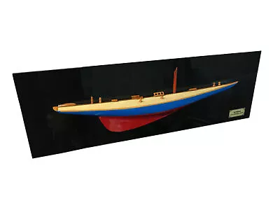 Rainbow Half-Hull Scaled Model Boat Yacht Handmade • $370.91
