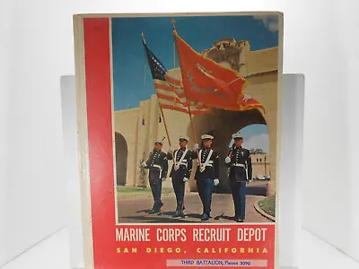 1972 MARINE CORPS RECRUIT DEPOT San Diego CA THIRD BATTALION Platoon 3090 BOOK • $10