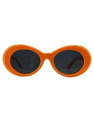 1960s Mod Style Orange Oval Sunglasses • £15.99