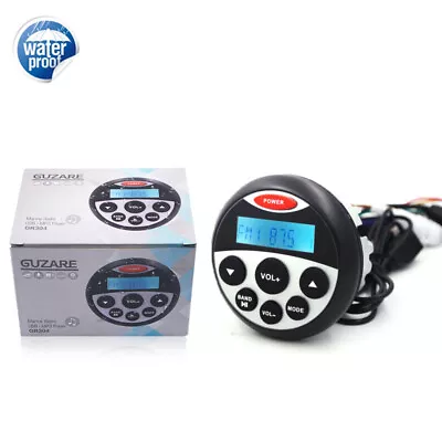 $54.99 • Buy Marine Stereo Bluetooth Receiver Boat FM AM Radio For ATV UTV Golf Cart Yacht