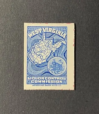 West Virginia State Revenue #LS5 - Dark Blue Liquor Tax Stamp - MNH - WV • $1.99