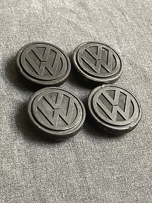 Set Of 4 VW MK1 Rabbit Cabriolet Black Wheel Center Cap OEM • $150