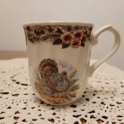 NEW QUEEN'S MYOTT FACTORY  THANKSGIVING TURKEY  COFFEE/TEA MUGS - MULTI - Color • $9.78