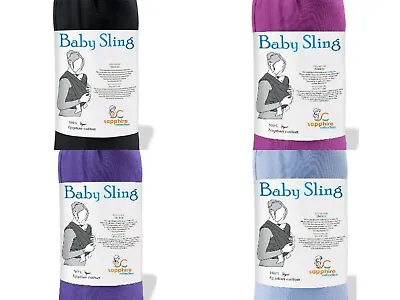 Egyptian Cotton Baby Sling Stretchy Wrap Carrier For Infants • £12.99