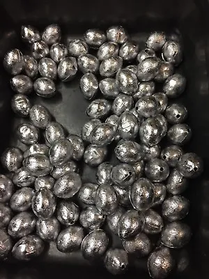 Lead Egg Sinkers 30 Lbs   3/4-1-11/2-2-3-4-5-6-8-10-12oz Any Combination Sizes • $91.95