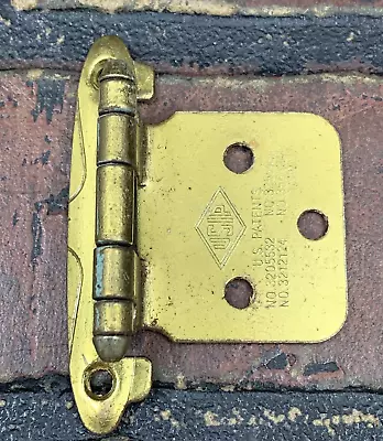 $3.99 • Buy Vintage Brass Cabinet Door Hinges Kitchen Bathroom