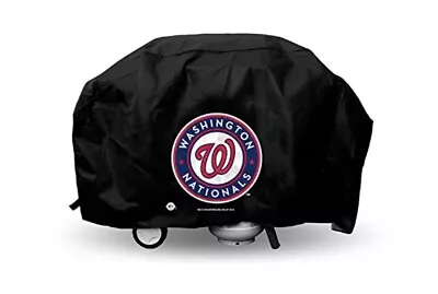 MLB Washington Nationals 68 Inch Vinyl Economy Gas Or Charcoal Grill Cover • $25.99