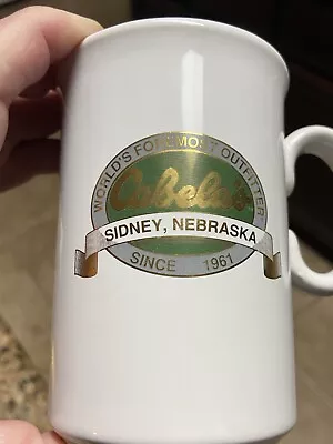 Nice Vintage Cabela’s Sidney Nebraska Tall Ceramic Coffee Mug MINTY England • $16.19