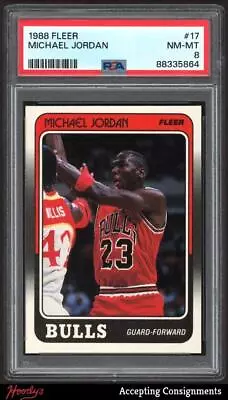 1988-89 Fleer #17 Michael Jordan BULLS PSA 8 NM-MT • $0.99