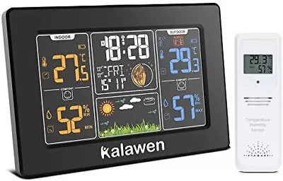 Kalawen Wireless Weather Station Digital Color Weather Station With Outdoor Se • £31.01