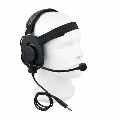 Z Tactical Earpiece Headset Airsoft Mic Radio Boom HD-03 For Bowman Elite II • £23.99