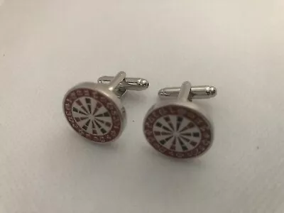 £4.95 • Buy Novelty Darts Player Cufflinks Dartboard