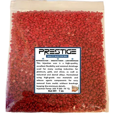 Quality Injection Wax Flexible Red Wax Beads Jewelry Lost Wax Casting 5 Pound • $34.88