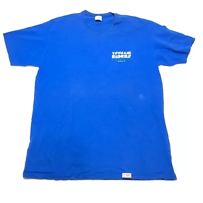 Vintage Crazy Shirt Tsunami Riders T Shirt Mens L Blue Surfing Cali Made In USA • $51.18