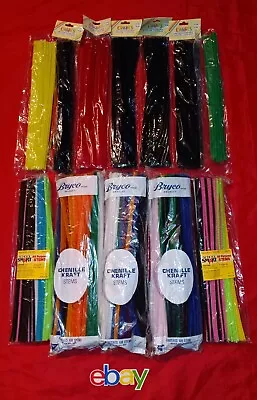 650 PC VINTAGE Bryco FRANK'S Chenille Pipe Cleaners Kraft Stems MADE USA NEW !  • $69.99