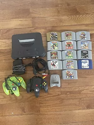 MINT! Nintendo 64 With Games 2 Controllers And Game Boy Transfer Pack And Cords • $350