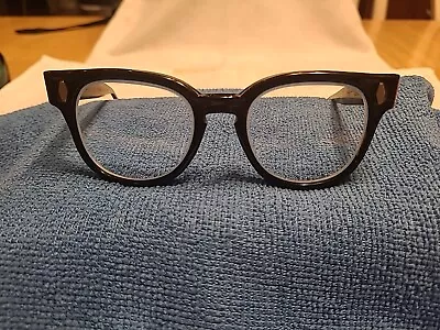 Vintage 1950s Men Black Rimmed Eyeglass Frames American Optical?  • $39.50