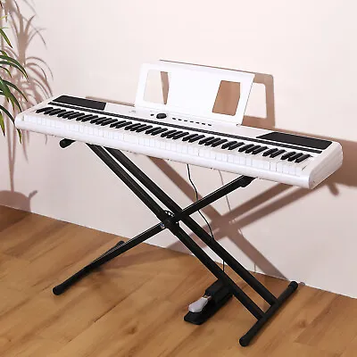 88 Keys Semi-Weighted Digital Piano Electronic Keyboard With Stand Pedal Bag • $219.99