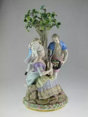 Large Meissen 19th Century Porcelain Group Of Figures Circa 1870 • $2.78
