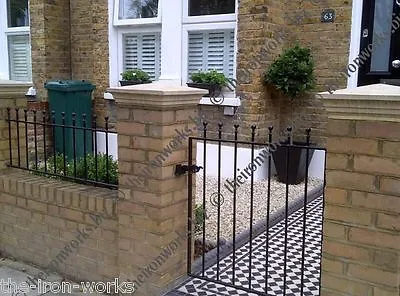 WROUGHT IRON METAL GATE GARDEN GATES MANOR 40 Op X 4ft TALL STRONG SOLID FEATURE • £75