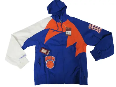 New York Knicks Mens S-M-L-XL-2XL-3XL Mitchell & Ness Shark Tooth Jacket $120 • $74.75